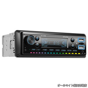�y���������z1din bluetooth�Ή� Bluetooth 5.0���� ���C�����X�}�C�N�t�� �J�[�X�e���I/FM�EUSB�ETF�J�[�h�EAUX�Ή� �ԍ�MP3�v���[���[ / MP3 WMA WAV FLAC �V