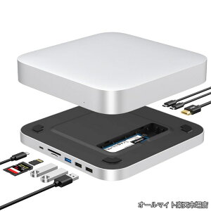 �y���������zmini �h�b�L���O�X�e�[�V���� TypeC (8in2) �V���o�[ �^�ԁFMC25MH / M.2 �X���b�g HDMI 3��ʑΉ� / �O�� USB TypeA ×3 USB TypeC SD microSD�J�[�h���[�_�[/Macmini M2 Pro �}�b�N�~�j M1 mac studio Windows 