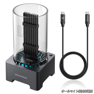 �y���������zUSB4 M.2 NVMe SSD�O�t���P�[�X 40Gbps M.2 SSD�h�b�L���O�X�e�[�V���� M.2�P�[�X ��p�t�@���t�� UASP�g�����T�|�[�g Thunderbolt 4/3�Ή� �����\�`�b�v �H��s�v ���t���ȒP [G-M2DK-U4-40G]