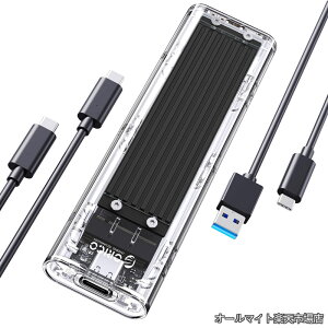 �y���������zORICO M.2 NVMe SSD�P�[�X M-Key / B&M Key�iNvme�̂݁j USB3.2 Gen2 10Gbps �O�t���P�[�X UASP Trim �Ή� 2230/2242/2260/2280 SSD�Ή� �_�u���P�[�u���t�� M.2 SSD �ϊ��A�_�v�^ ���� TCM2-BK