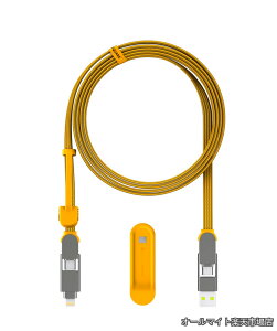 �y���������zSquare�y�����zinCharge XL 2m �[�d�P�[�u�� �I�[�K�i�C�U�[�t�� �}���`USB�P�[�u�� 6-in-1 100W �������[�d �����O�P�[�u�� �X�}�z �^�u���b�g �m�[�gPC USB-C Lightning MicroUSB �f�[�^�]�� ��