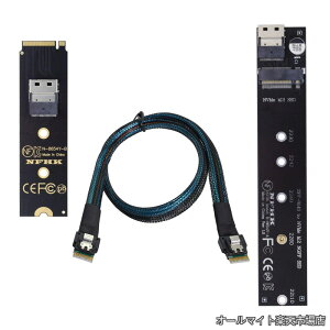 �y���������zM.2 NVME NGFF M-Key SSD �I�X - ���X �����P�[�u�� 40cm SFF-8654 �R�l�N�^�A�_�v�^�[�t�� ���C���{�[�h SSD 2280/22110�p