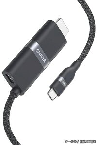 �y���������zNano USB-C & HDMI �P�[�u�� (4K ���ϋv�i�C���� 140W) 0.9m 4K 60Hz�o�� 140W PD�p�X�X���[�[�d 2in1 iPhone 16 / 15 Galaxy iPad Pro MacBook Pro/Air �e��Ή�