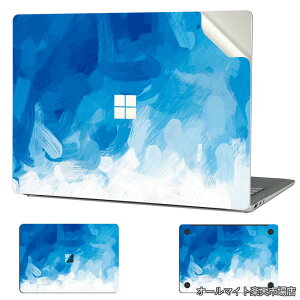 �y���������z��p�X�L���V�[�� �J�o�[ �X�e�b�J�[ (Microsoft Surface Laptop Go 3/ Laptop Go 2/ Laptop Go 12.4�C���`�p) �S�g�ی�A���O���\�A�����h�~����юc�����t���[ [Blue Paint]