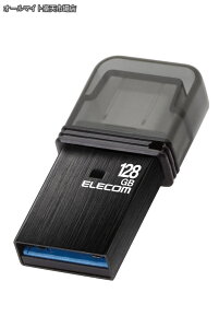 �y���������zUSB������ 128GB USB3.2�iGen1�j Type-C �L���b�v�� �u���b�N MF-CAU32128GBK