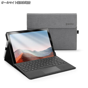 �y���������zMicrosoft Surface Pro 7+/ Pro 7 / Surface Pro 6 / Surface Pro 5 2017 / Surface Pro 4 �ɑΉ��P�[�X �\�ʓ����ی�J�o�[ �����p �X�^���h �y�� ���^ �y���z���_�[�t�� PU �X�}�[�g �J�o�[