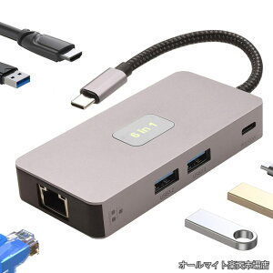 �y���������z�}���`�|�[�gUSB �h�b�L���O�X�e�[�V�����y1Gbps RJ45+4K HDMI+10Gbps 3*USB 3.2 A �f�[�^�]���|�[�g+PD100W�[�d�z���@�\�𓯎��Ɏg�p�BMacbook Air/Pro�ARog Ally�ADell�AXPS�AHP�ASurface Go�ASamsung�ALe
