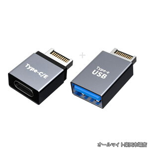 �y���������z3.1 �t�����g�p�l���w�b�_�[ �I�X Type-E to Type-A & Type-C USB-C �}�U�[�{�[�h�g���f�[�^�A�_�v�^�[ 2��