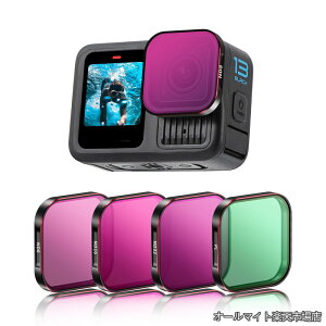�y���������zHero 13�J�����pND�t�B���^�[�Z�b�g 4�p�b�N ND8 ND16 ND32 CPL ���L�p�j���[�g�����f���V�e�B�t�B���^�[�A�N�Z�T���[ HD���w�K���X �A���~�j�E���t���[��