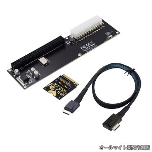 �y���������zOculink SFF-8612 - PCI-E 3.0/4.0 M.2 M-Key to PCIe 3.0/4.0 X16�A�_�v�^�[ eGPU/GPD Win Max2 �O���O���t�B�b�N�X�J�[�h&SSD�p