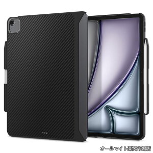 �y���������ziPad Air 13�C���` M4/M3/M2 (2026/2025/2024) �P�[�X �ϏՌ� �ČRMIL�K�i�擾 ���h�~ �f�B�e�[���݌v ���U�[ �G���]�E�A���~�h ACS07670 (�u���b�N)
