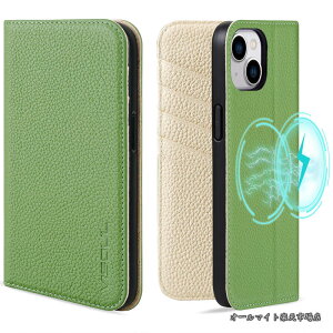 �y���������ziPhone15 Plus �P�[�X �蒠�^ �{�v ���U�[ MagSafe�Ή� �X�}�z�P�[�X �A�C�t�H��15�v���X �蒠�^�P�[�X �J�[�h���[ �g�уP�[�X �S�ʕی� �_���TPU�f�� �}�O�l�b�g�� �X�^���h�@�\ 6.7�C