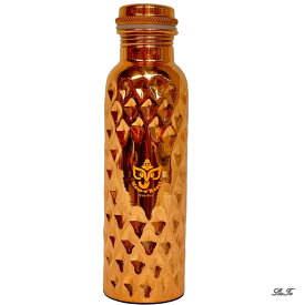 【送料無料】Rasoi 銅製 ウォーターボトル アーユルヴェーダ 健康 イオン水 950ml 100％ 純銅 国内配送 メッキ加工無し インド製 ハンドメイド 水筒 漏れ防止パッキン