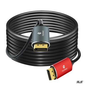 �y���������z8K DisplayPort ���t�@�C�o�[�P�[�u�� 50M DP - DP 1.4�P�[�u�� 8K@30Hz 4K@144Hz 32.4Gbps HDR�Ή� G-Sync FreeSync �m�[�g�p�\�R�� PC TV �Q�[�����j�^�[�p