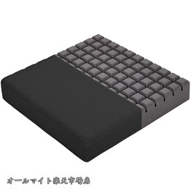 【送料無料】クッション 大きめ 厚め 通気 高反発 お尻が痛くならない ざぶとん 椅子クッション 幅50cm厚さ7.5cm (50X50 くろい)
