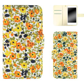 Galaxy S7 edge SCV33 ケース スマホケース ギャラクシー エスセブン エッジ 手帳型 小花柄 花柄 フラワー かわいい おしゃれ 携帯 カバー ストラップ オーダー 花柄 AM_OD_L