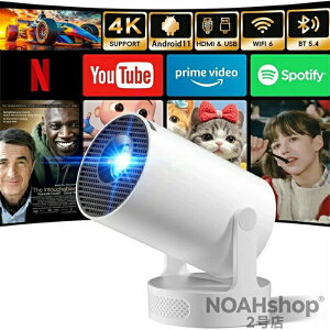 2026�N�V���i �Z�œ_ 4K�v���W�F�N�^�[ �|�[�^�u�� �~�j �X�}�[�g�v���W�F�N�^�[ Android���� �t��HD�i1080P�j�Ή�4K�掿 500ANSI���[���� Wi-Fi6��Bluetooth5.4���� �I�[�g�L�[�X�g�[���␳ �ő�110�C���`