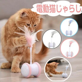安全素材 キャットおもちゃ 360度自転ボール 羽のおもちゃ 電動 室内 猫 自動回転 羽 ストレス解消 LEDライト付き おもちゃ 猫用