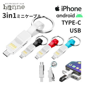 3In1 �[�d�P�[�u�� ���C�g�j���O�P�[�u�� �^�C�vC�P�[�u�� �^�C�vB�P�[�u�� �}�C�N��USB USB �P�[�u�� �Z�� ������ �~�j�P�[�u�� �L�[�z���_�[ iPhone �A�C�t�H���[�d�� �X�}�z�[�d�� USB�[�d�� ��