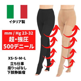 ★弾性 弾性ストッキング 下肢静脈瘤 医療用 むくみ むくみ解消 ストッキング 着圧 ストッキング 予防 リンパ浮腫 むくみ予防 つま先なし 【 ピアッツァ 500 コラント 】 ※ レギンス スパッツ サプリ 漢方 弾性ストッキング はありません