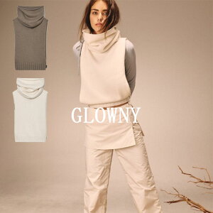 �y�����y�z�y���������zGLOWNY/�O���E�j�[ JONES BALACLAVA KNIT VEST �j�b�g�x�X�g