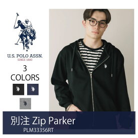 【送料無料】別注 U.S.POLO ASSN/ユーエスポロアッスン ジップパーカー