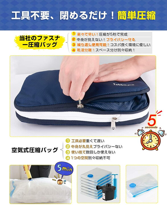 楽天市場 セールで1 798円 圧縮バッグ 旅行 出張 便利衣類圧縮バッグ ファスナー圧縮でスペース60 節約 Ykk製ジッパー採用 Tobbiheim 出張 旅行 フィットネス 収納バッグ 便利グッズ 衣類仕分け 防水 超軽量 衣類仕分け Allplus