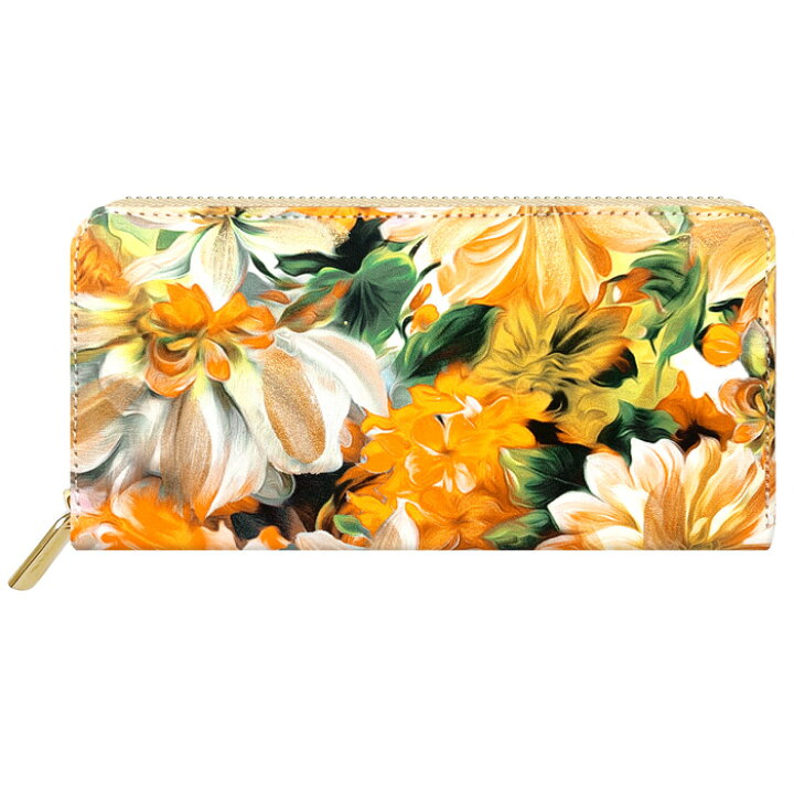 楽天市場】本革 長財布 レディース 財布 イタリア製 フラワー 花柄 花 