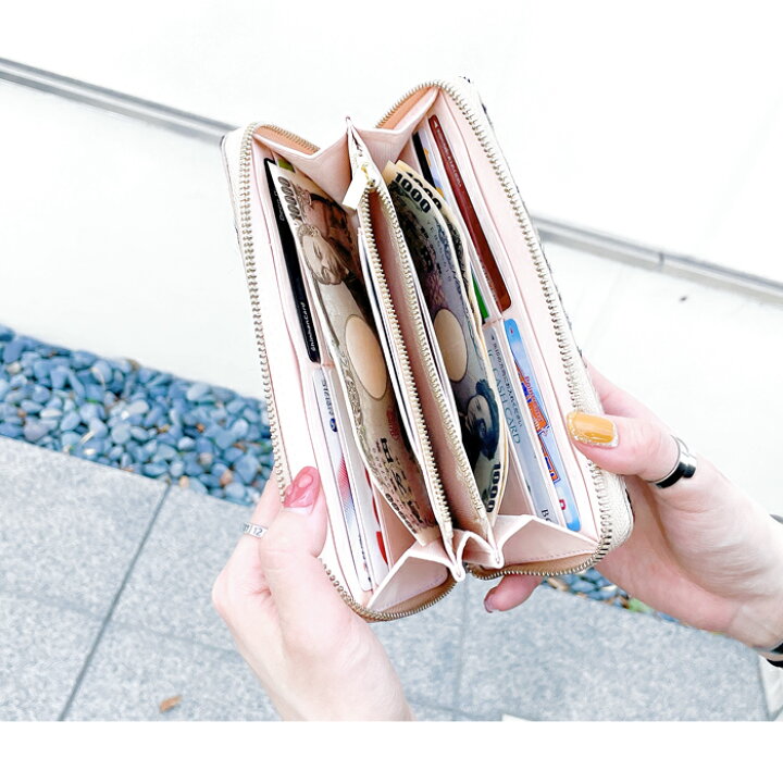 楽天市場】本革 財布 長財布 レディース ハラコ風 ダルメシアン柄 