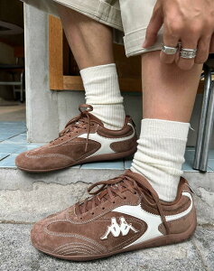 ���{������ Kappa �J�b�p Dekun Racing Sneakers Brown ���[�V���O�V���[�Y �u���E�� �o�b�N���S �y�� ���[�J�b�g �j�����p�X�j�[�J�[ K0FX5MM53CJ-6421