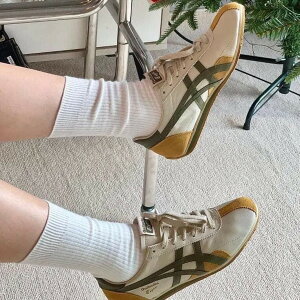 { Onitsuka Tiger Runspark Beige IjcJ^CK[ Xp[N x[WI[u  jOV[Y fB[Xj[J[ Olive Green Mustard 1183B480-200