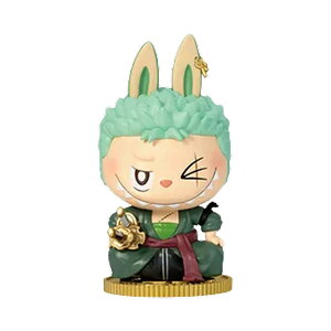 { Pop Mart uu U X^[Y × s[X V[Y tBMA mA ] Pop Mart Labubu The Monsters x One Piece Series Figures Roronoa Zoro