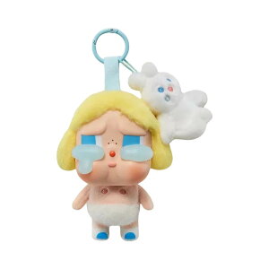 { Pop Mart NCxCr[ NCOAQC V[Y ʂ݃L[z_[ xCr[uh I[v{bNX Pop Mart Crybaby Crying Again Series Plush Keyring Baby Blonde (Opened Case)