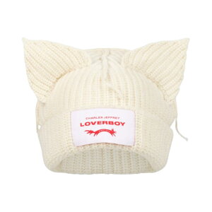 ���{������ Charles Jeffrey Loverboy �`���[���Y �W�F�t���[ ���o�[�{�[�C �`�����L�[ �C���[�Y �r�[�j�[ �X�q �G�N���� Chunky Ears Beanie Ecru