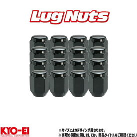 KYO-EI ラグナット ブラック 20個入 M12 P1.5 P1.25 19HEX 21HEX 60°テーパー 日本製 ホイール ナット 箱無し
