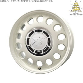 軽自動車専用 カスタムサイズ 165/50R15 スタッドレスタイヤ ホイール 4本セット 新品 | おすすめ輸入タイヤ × コスミック (COSMIC) クロスブラッド スティール ミスティックホワイト 15インチ 6J +42 4穴100