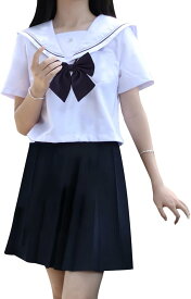 セーラー服 レディース 長袖 半袖 白 シャツ スカート 上下セットコスプレ 制服 衣装 コスチューム 女子高校生 仮装