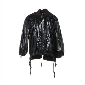 【中古】モンクレールジーニアス 1952 20年 ナイロン ブルゾン 00 メンズ ブラック DIAMOND デザインジャケット