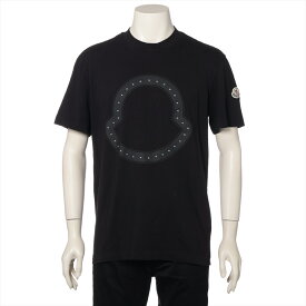 【中古】モンクレール 21年 コットン Tシャツ M メンズ ブラック H10918C00015