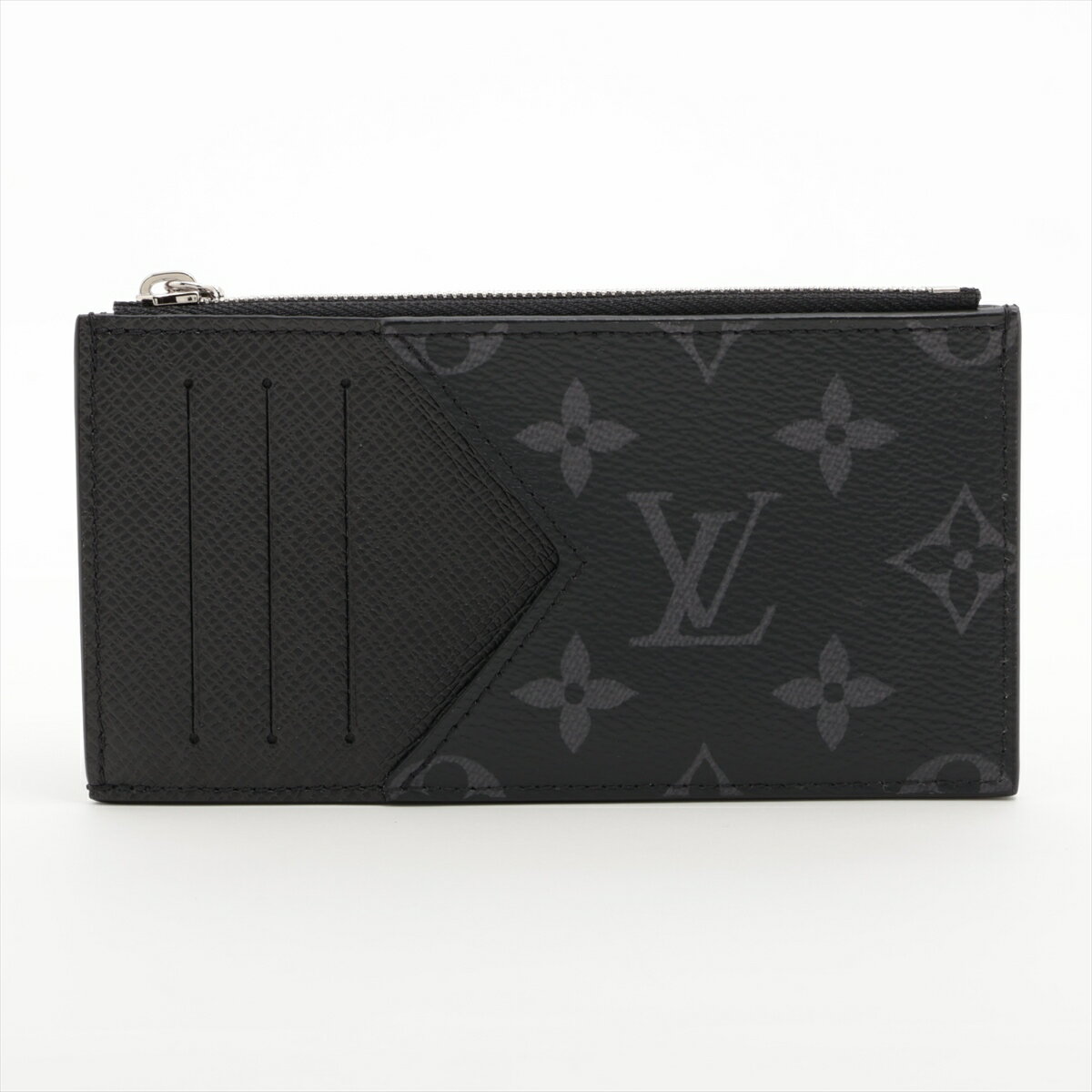 【中古】ヴィトン モノグラムエクリプス コインカードフォルダー M30271 ノワール フラグメントケース RFID反応有