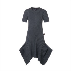 【中古】ヴィトン 22AW カシミヤ ニットワンピース M レディース グレー RW222B FNKD87TT8
