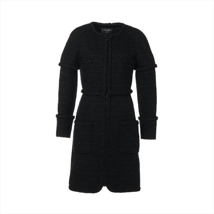 楽天市場】【中古】シャネル ココマーク P62 ウール×ビスコース コート  