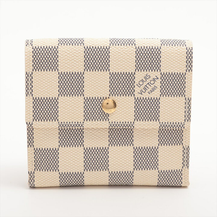 楽天市場】【中古】ヴィトン ダミエアズール ポルトフォイユエリーズ  