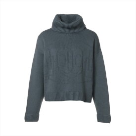 【中古】エルメス カシミヤ タートルネックニット 36 レディース ブルー 5H2622D1 Hリフト