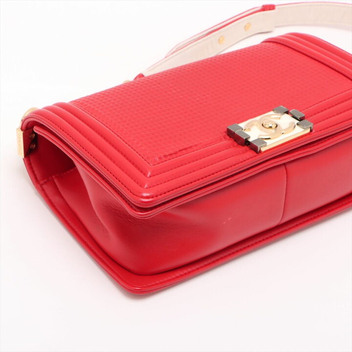 楽天市場】【中古】シャネル ボーイシャネル25 ラムスキン チェーン 