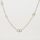 【中古】エルメス シェーヌダンクル ファランドール ロングネックレス 925 133.3g シルバー