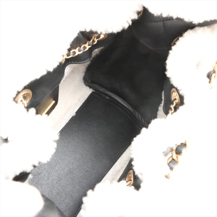 楽天市場】【中古】シャネル シャネル25 スモール レザー×シアリング 
