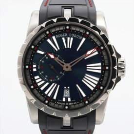 【中古】ロジェデュブイ エクスカリバー SS TI×ラバー AT 青文字盤 DBEX0543