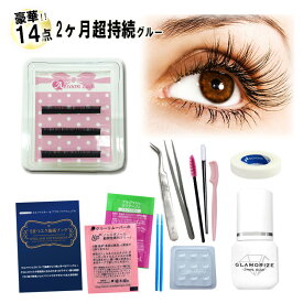 【送料無料】【 2ヶ月超持続グルー ★ 3シートケース 】 今すぐできる豪華14点セット 3mL 日本製グルー まつげエクステ マツエクキット エクステキット セルフ まつ毛エクステ マツエクセット 中上級セット