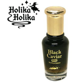 Holika Holika（ホリカホリカ）ブラックキャビアゴールドロイヤル エッセンスホリカホリカのエイジングケアライン！ふっくらと弾力のある肌を目指す30代以上の女性をターゲットにしたキャビアエキス配合の美容液！